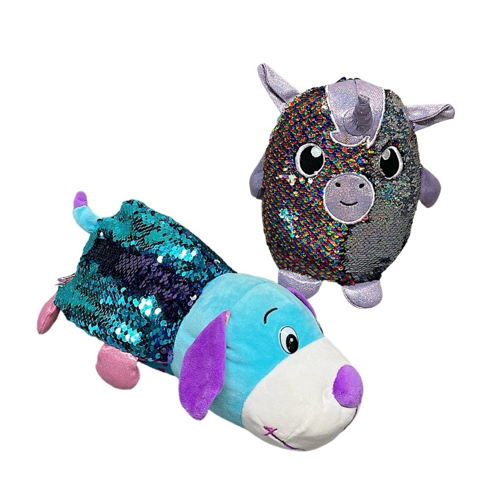 Plush Pair - sequins - Flipazoo & Shimmeez